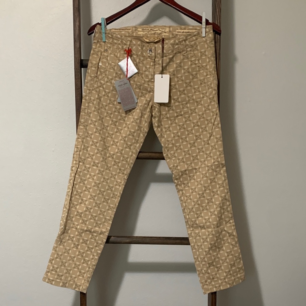 Jacob Cohen Tan Patterned Pant